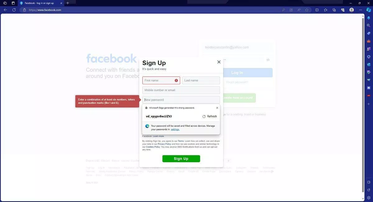Công cụ tạo mật khẩu của Edge (Ảnh: Internet) Công cụ tạo mật khẩu của Edge (Ảnh: Internet)