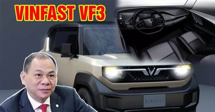 VinFast VF 3 - thương hiệu Việt của tỷ phú Phạm Nhật Vượng. (Ảnh: Internet)