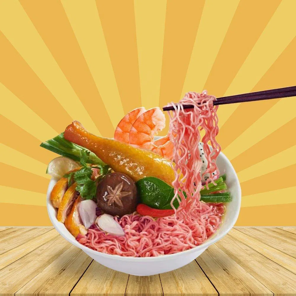 Hot trend mì tôm thanh long (Ảnh: Internet) Hot trend mì tôm thanh long (Ảnh: Internet)