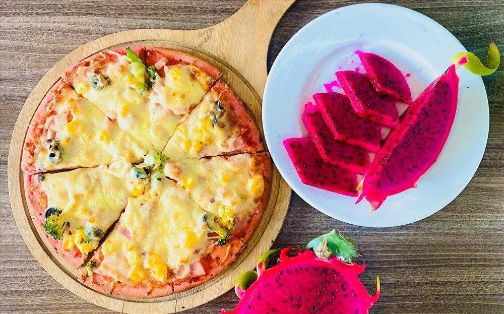 Cách làm mì thanh long, pizza thanh long cực đẹp, cực ngon và cực dễ cách làm hot trend mì thanh long mì tôm mì tôm thanh long nguyên liệu Thành LOng thanh long mì tôm