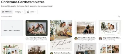 Các mẫu thiệp Giáng sinh có sẵn của Canva (Ảnh: Internet) Các mẫu thiệp Giáng sinh có sẵn của Canva (Ảnh: Internet)