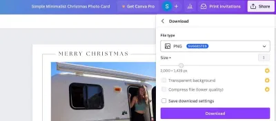 Tải thiệp Giáng sinh từ Canva về máy (Ảnh: Internet) Tải thiệp Giáng sinh từ Canva về máy (Ảnh: Internet)