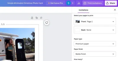 Dịch vụ in của Canva (Ảnh: Internet) Dịch vụ in của Canva (Ảnh: Internet)