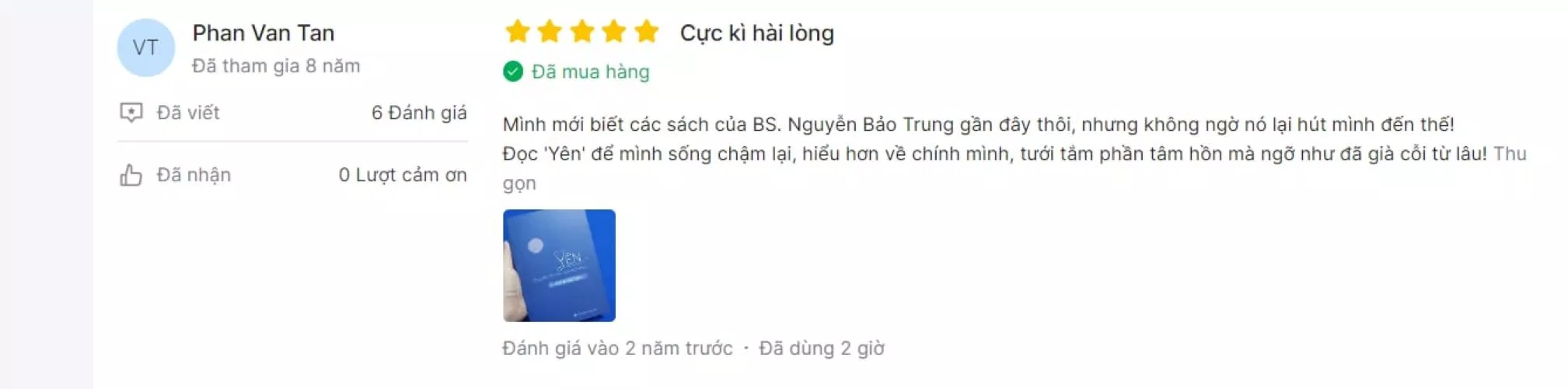 Cảm nhận đánh giá của bạn đọc về cuốn sách (Ảnh: BlogAnChoi)