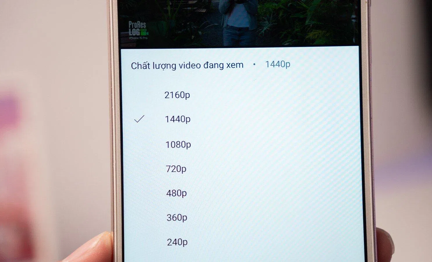 Vào YouTube có thể xem được độ phân giải 2K (Ảnh: Internet)