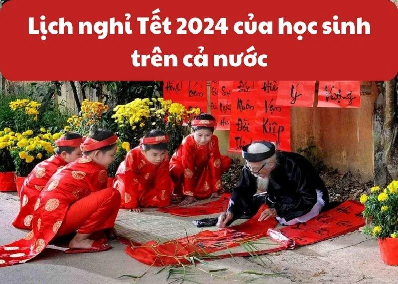 Lịch nghỉ Tết dương 2024 của học sinh