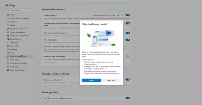 Chế độ Hiệu quả giúp tiết kiệm năng lượng của trình duyệt Edge (Ảnh: Internet) Chế độ Hiệu quả giúp tiết kiệm năng lượng của trình duyệt Edge (Ảnh: Internet)