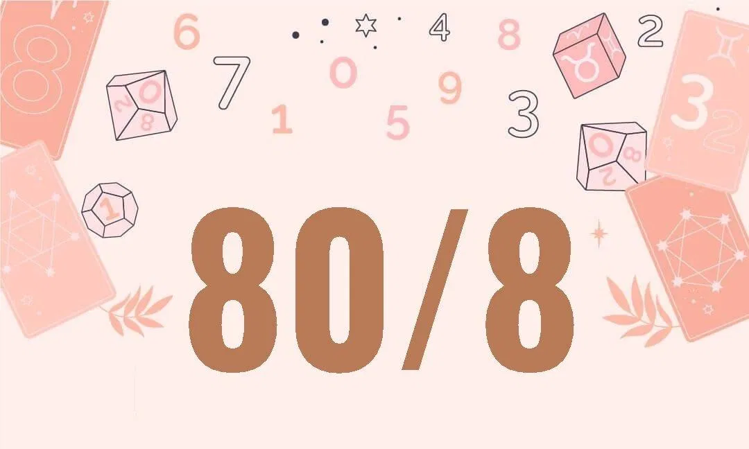 Phân tích số chủ đạo 80/8 (Ảnh: Internet) Phân tích số chủ đạo 80/8 (Ảnh: Internet)