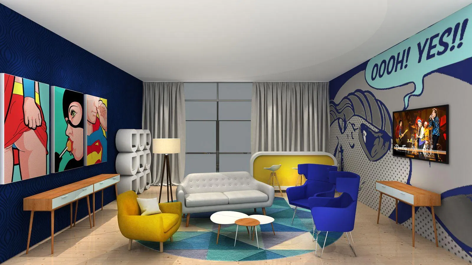 Expressionism trong nghệ thuật thiết kế nội thất: Biểu tượng hóa cảm xúc trong không gian (ảnh: Internet)