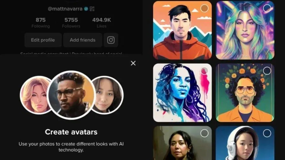 Tạo avatar độc lạ bằng AI là xu hướng của các mạng xã hội hiện nay (Ảnh: Internet) Tạo avatar độc lạ bằng AI là xu hướng của các mạng xã hội hiện nay (Ảnh: Internet)