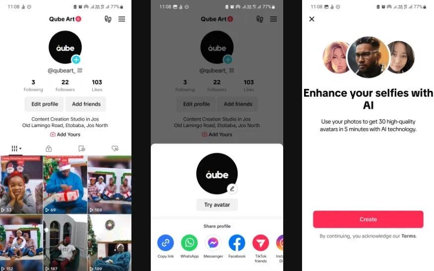 Cách tạo avatar bằng AI của TikTok (Ảnh: Internet) Cách tạo avatar bằng AI của TikTok (Ảnh: Internet)