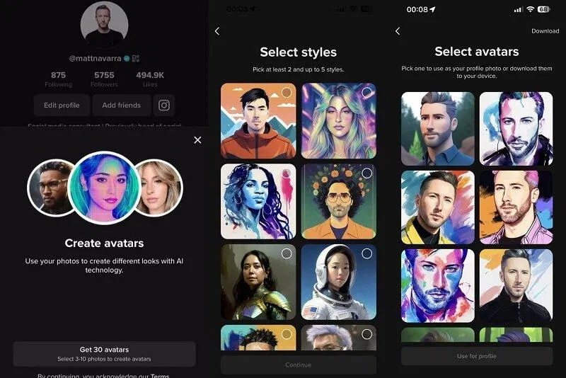 Tạo avatar TikTok độc lạ bằng AI (Ảnh: Internet) Tạo avatar TikTok độc lạ bằng AI (Ảnh: Internet)