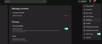 Menu hồ sơ tài khoản TikTok của bạn (Ảnh: Internet) Menu hồ sơ tài khoản TikTok của bạn (Ảnh: Internet)