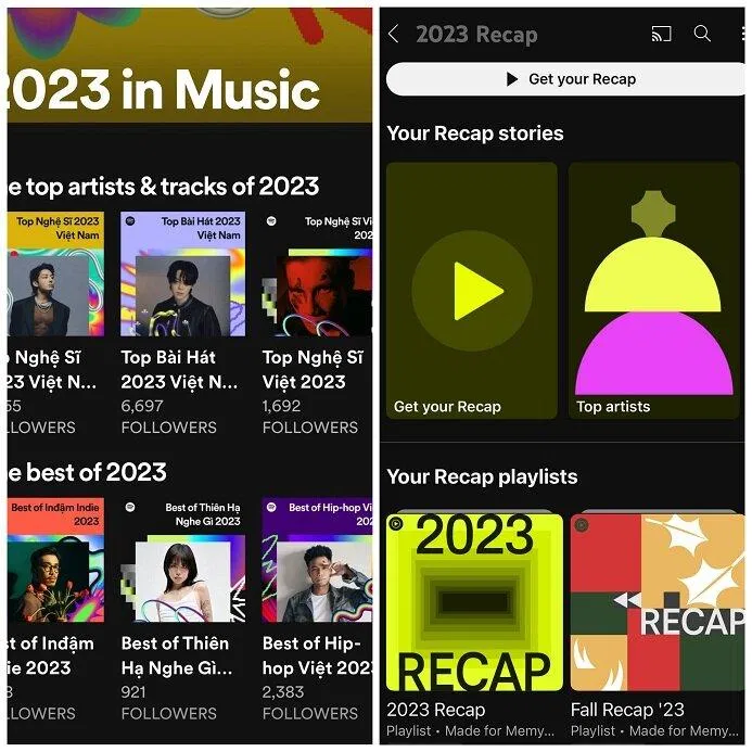 YouTube và Spotify có tính năng tổng hợp dữ liệu người dùng trong một năm (Ảnh: Internet) YouTube và Spotify có tính năng tổng hợp dữ liệu người dùng trong một năm (Ảnh: Internet)
