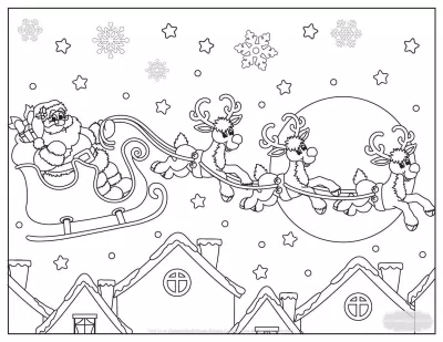 Tranh tô màu ông già noel đẹp (Ảnh: Internet) Tranh tô màu ông già noel đẹp (Ảnh: Internet)