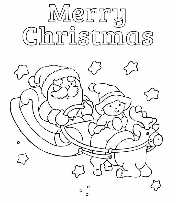 Tranh tô màu ông già noel đẹp (Ảnh: Internet) Tranh tô màu ông già noel đẹp (Ảnh: Internet)