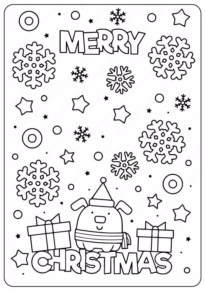 Tranh giáng sinh tranh tô màu noel đẹp (Ảnh: Internet)