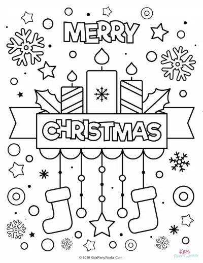 Tranh giáng sinh tranh tô màu noel đẹp (Ảnh: Internet)