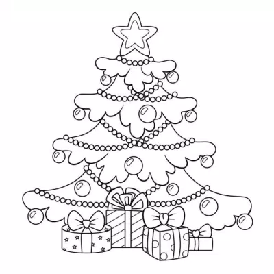 Tranh giáng sinh tranh tô màu noel đẹp (Ảnh: Internet)