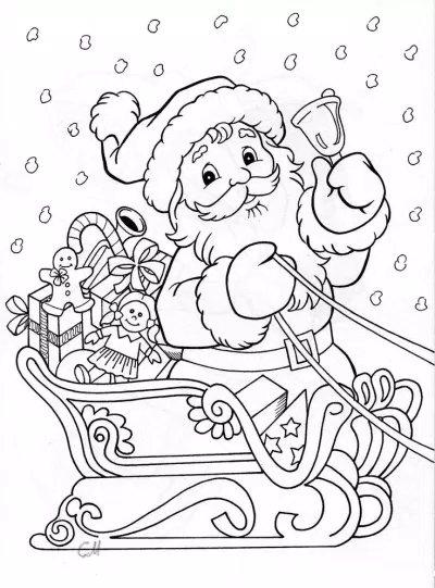 Tranh tô màu ông già noel đẹp (Ảnh: Internet) Tranh tô màu ông già noel đẹp (Ảnh: Internet)