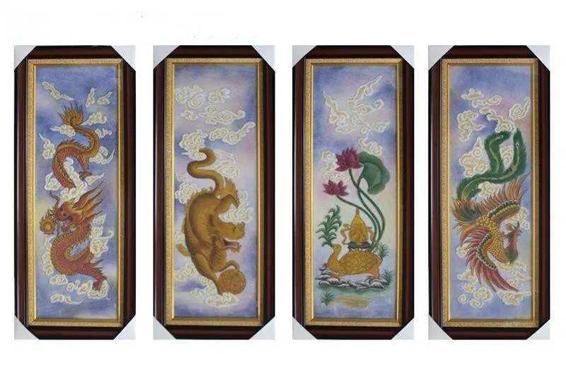Mẫu tranh Tứ long trấn đẹp mắt (Ảnh: Internet) Mẫu tranh Tứ long trấn đẹp mắt (Ảnh: Internet)