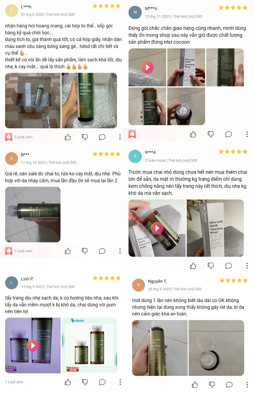 Một vài nhận xét của khách hàng trên Lazada (Ảnh: BlogAnChoi)