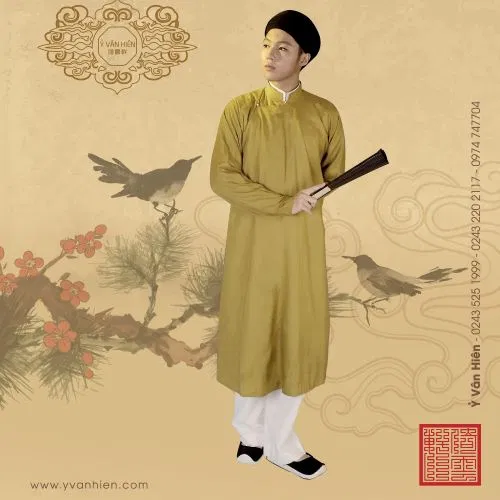 Áo Dài nam gợi nên nét thư sinh, nho nhã. Nguồn: Ảnh Ỷ Vân Hiên.