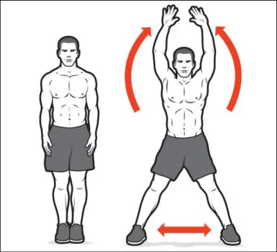 Cách tập Jumping Jacks (Ảnh: Internet) Cách tập Jumping Jacks (Ảnh: Internet)