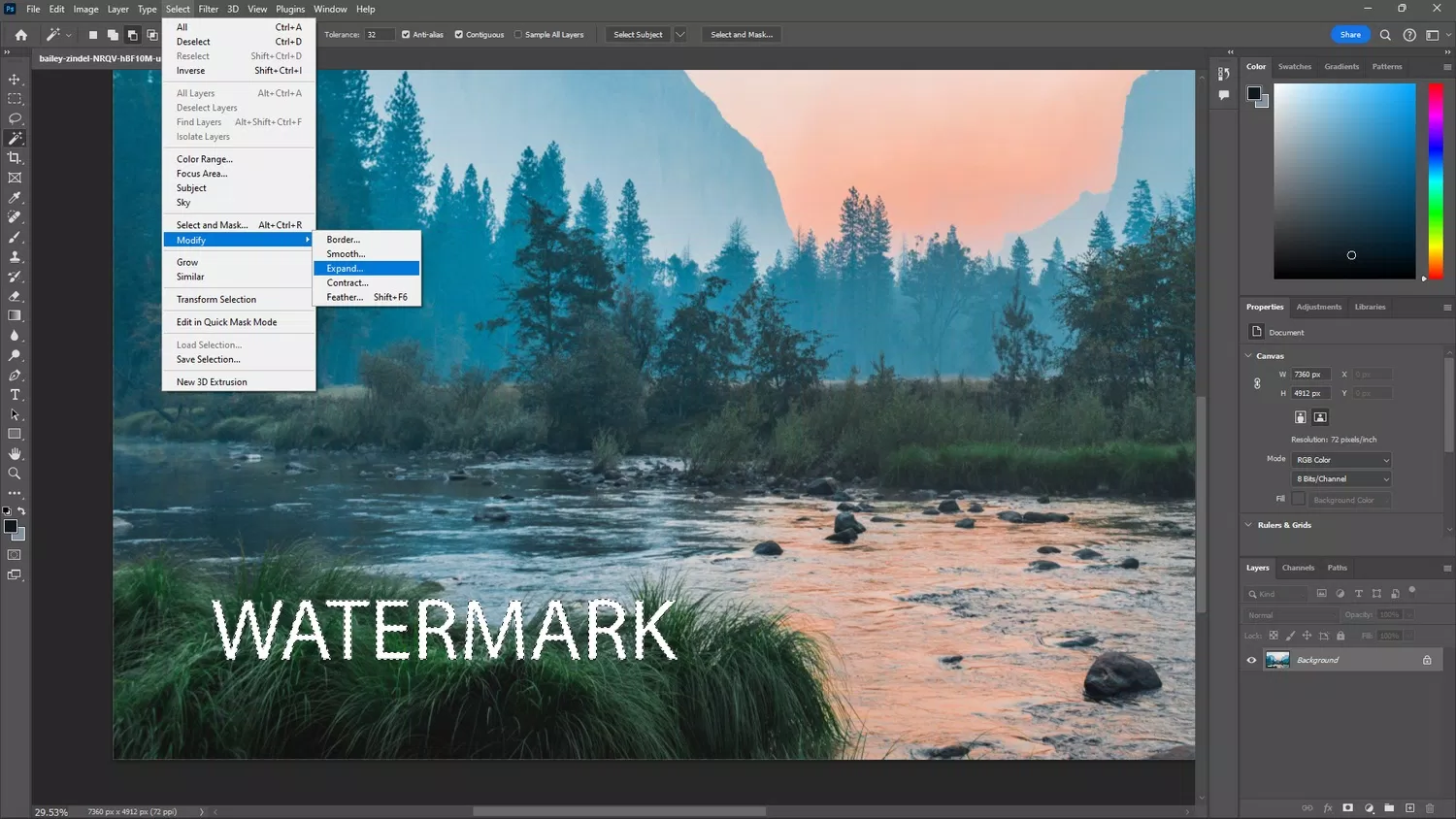 Mở rộng pixel cho phần đã chọn (Ảnh: Internet) Mở rộng pixel cho phần đã chọn (Ảnh: Internet)