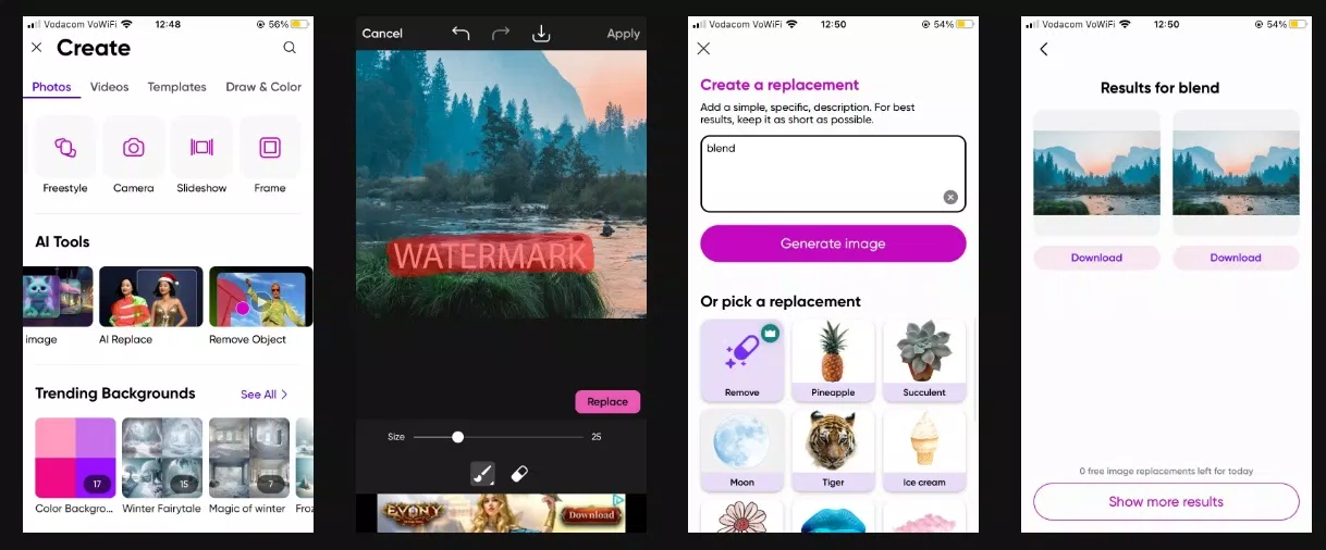Cách xóa watermark bằng Picsart (Ảnh: Internet) Cách xóa watermark bằng Picsart (Ảnh: Internet)