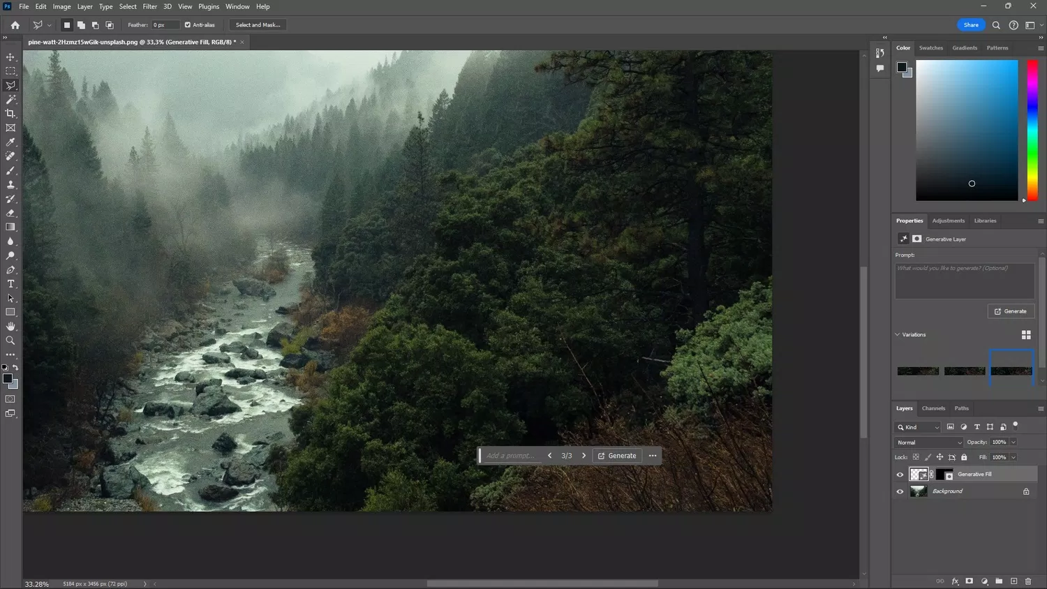 Sử dụng Generative Fill để xóa watermark (Ảnh: Internet) Sử dụng Generative Fill để xóa watermark (Ảnh: Internet)