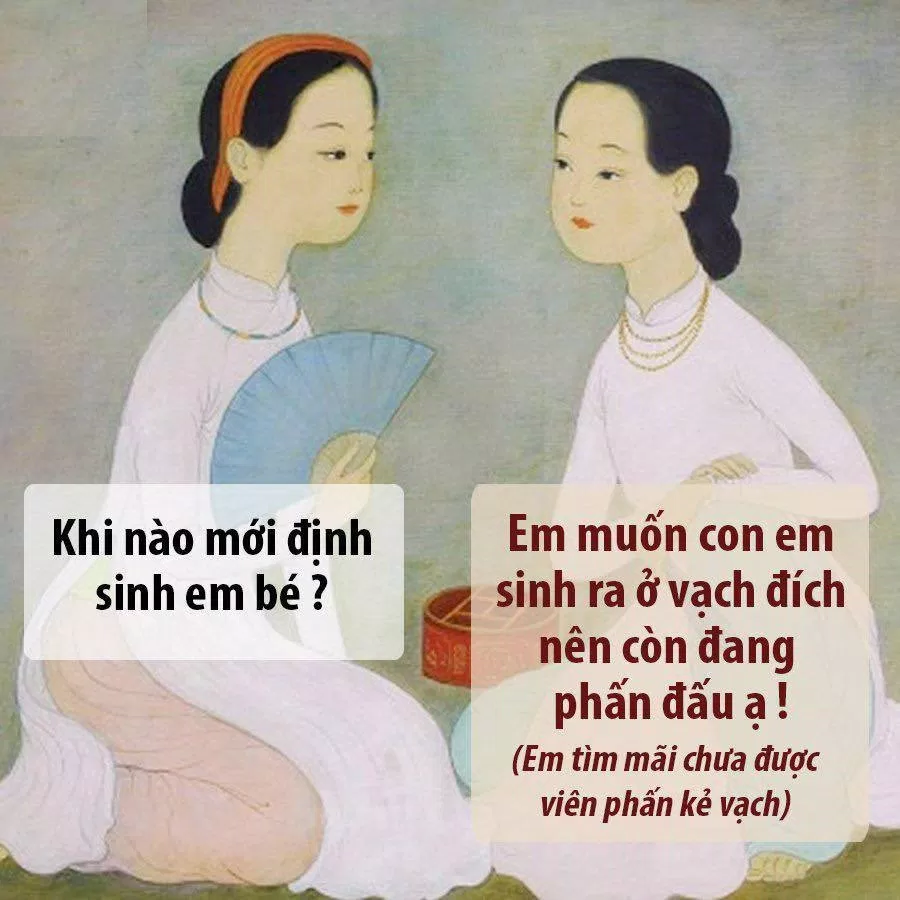 Có bầu chưa? Đẻ đi không để lâu tịt đấy! (Ảnh: Internet) Có bầu chưa? Đẻ đi không để lâu tịt đấy! (Ảnh: Internet)