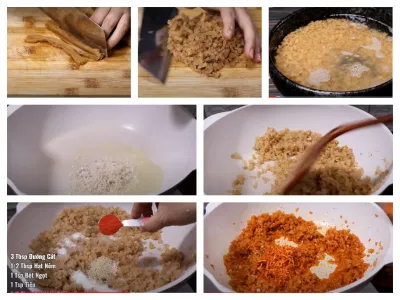 Xào củ cải mặn
