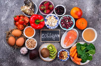 Collagen từ thực phẩm (Ảnh: Internet)