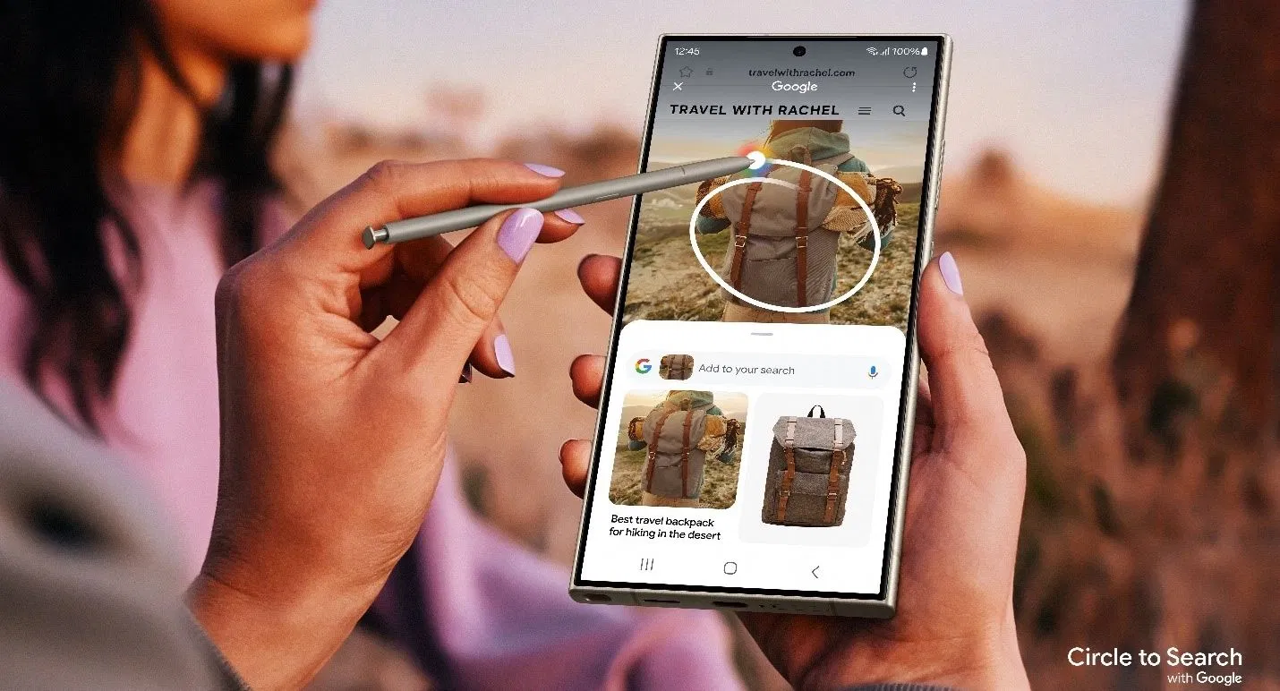 Người dùng Galaxy S24 dùng thử tính năng tìm kiếm Google bằng vòng tròn (Ảnh: Internet) Người dùng Galaxy S24 dùng thử tính năng tìm kiếm Google bằng vòng tròn (Ảnh: Internet)