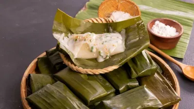 Lá chuối được dùng để gói bánh (Ảnh: Internet) Lá chuối được dùng để gói bánh (Ảnh: Internet)
