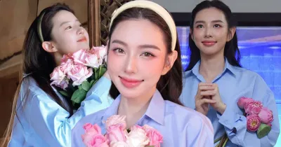 cư dân mạng cũng được phen rần rần khi đua nhau thay ảnh ôm hoa mô phỏng theo khoảnh khắc xinh đẹp của Lưu Diệc Phi