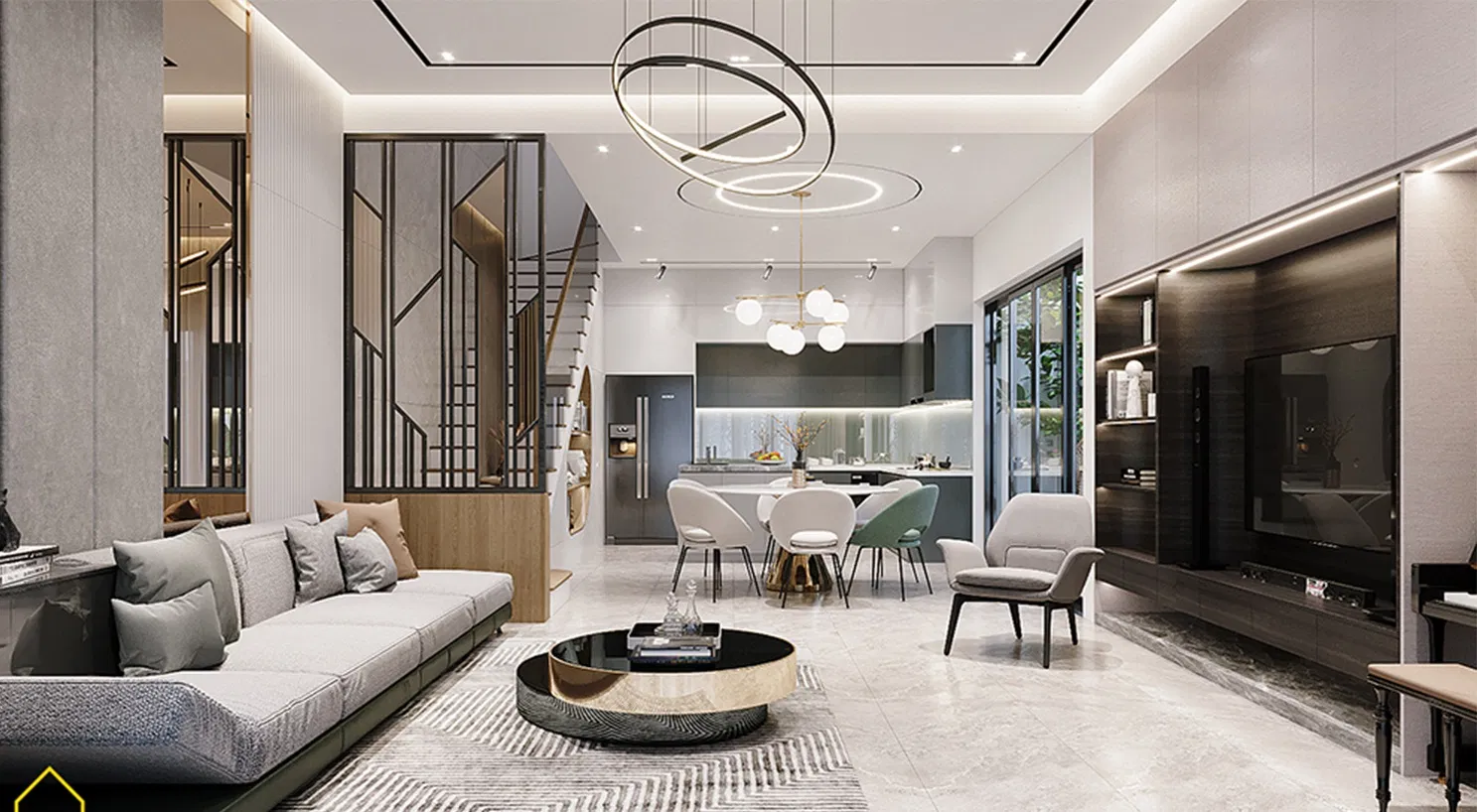 10 ý tưởng thiết kế phòng khách hiện đại, cực kì ấn tượng (Ảnh: Internet) 10 ý tưởng thiết kế phòng khách hiện đại, cực kì ấn tượng (Ảnh: Internet)