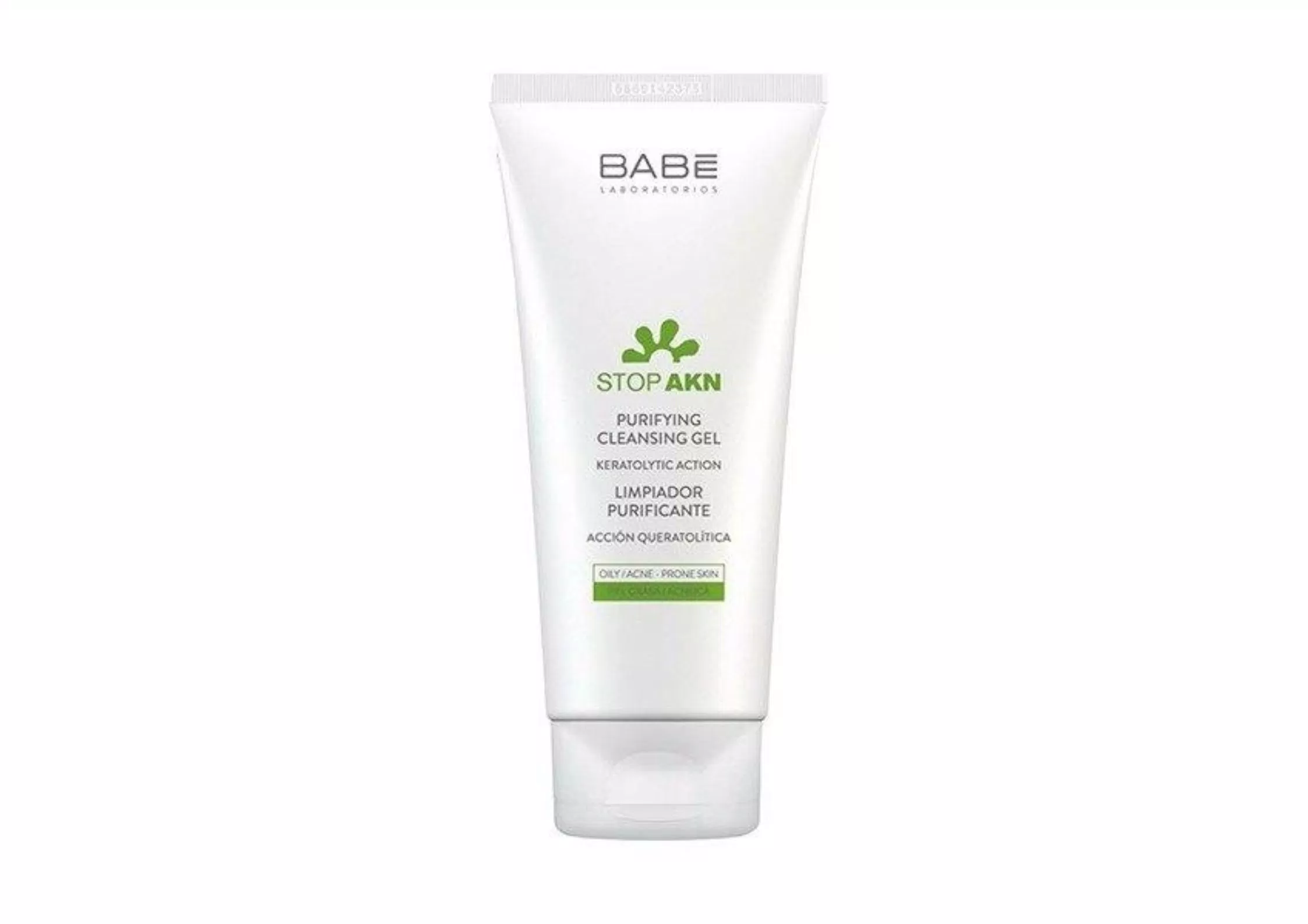 Thiết kế, bao bì của sữa rửa mặt Babe Stop AKN Purifying Cleansing Gel (Ảnh: Internet).