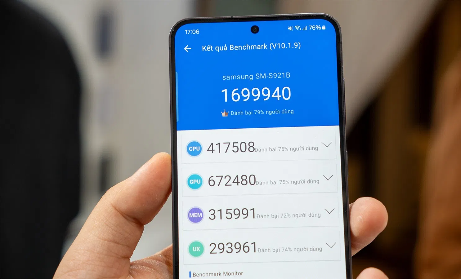 Chipset Exynos 2400 dễ dàng đạt 1,7 triệu điểm Antutu (Ảnh: Internet)