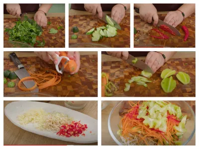 Sơ chế các nguyên liệu khác