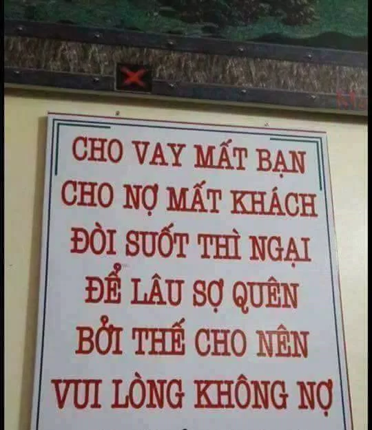 Stt đòi nợ thâm thúy, khéo léo