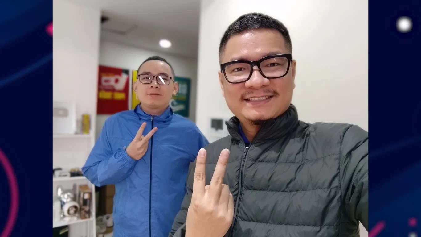 Camera selfie khi xóa phông (Ảnh: Internet)