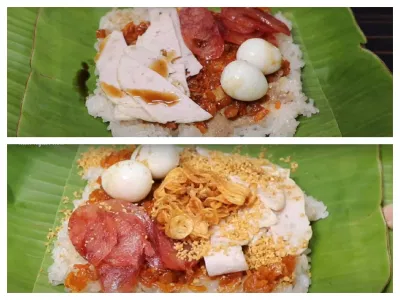 Thành phẩm món xôi tôm hấp dẫn