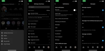 Cách bật thông báo tin nhắn Instagram trên thiết bị (Ảnh: Internet) Cách bật thông báo tin nhắn Instagram trên thiết bị (Ảnh: Internet)