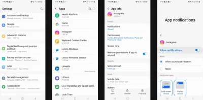 Cài đặt hiển thị thông báo Instagram trên Android (Ảnh: Internet) Cài đặt hiển thị thông báo Instagram trên Android (Ảnh: Internet)