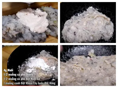 Làm chả tôm
