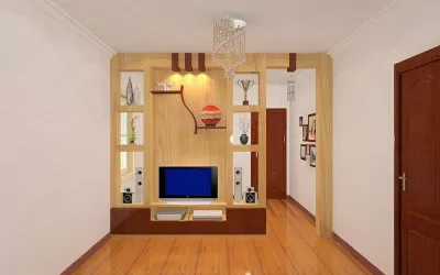 Vách gỗ công nghiệp đem lại sự tinh tế cho không gian (Ảnh: Internet)