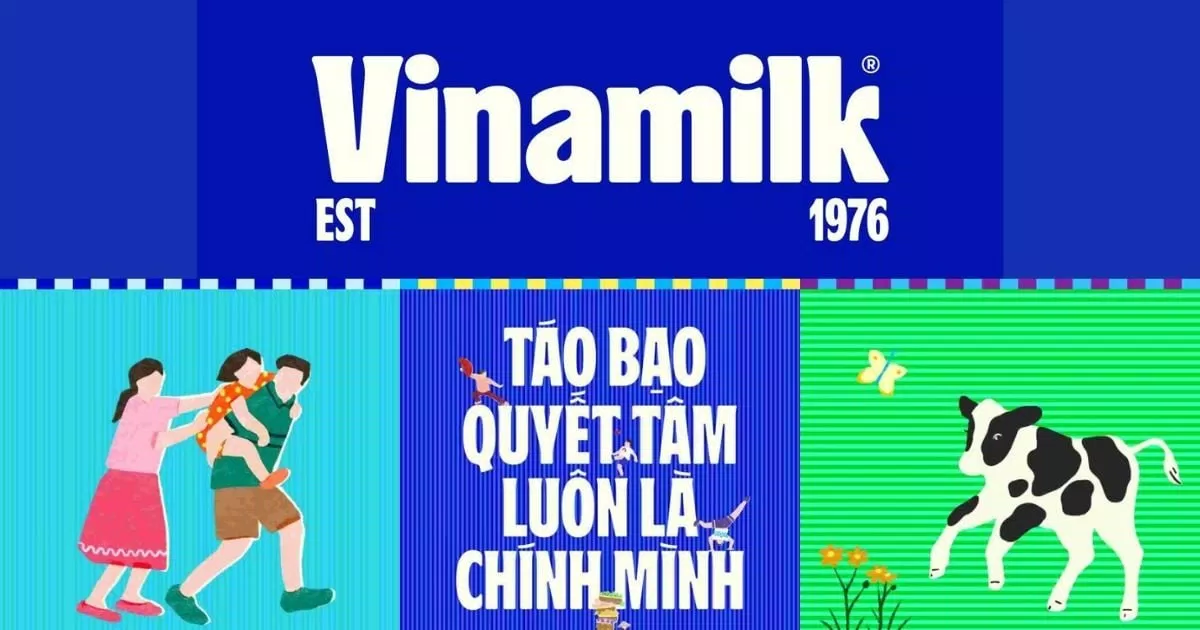 Nhận diện thương hiệu mới của Vinamilk (Ảnh: Internet)