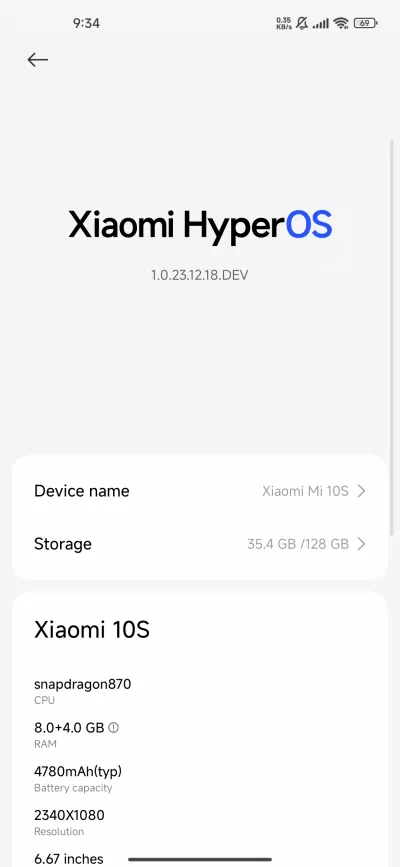 Xiaomi 10S vẫn có thể lên được HyperOS (Ảnh: Internet)